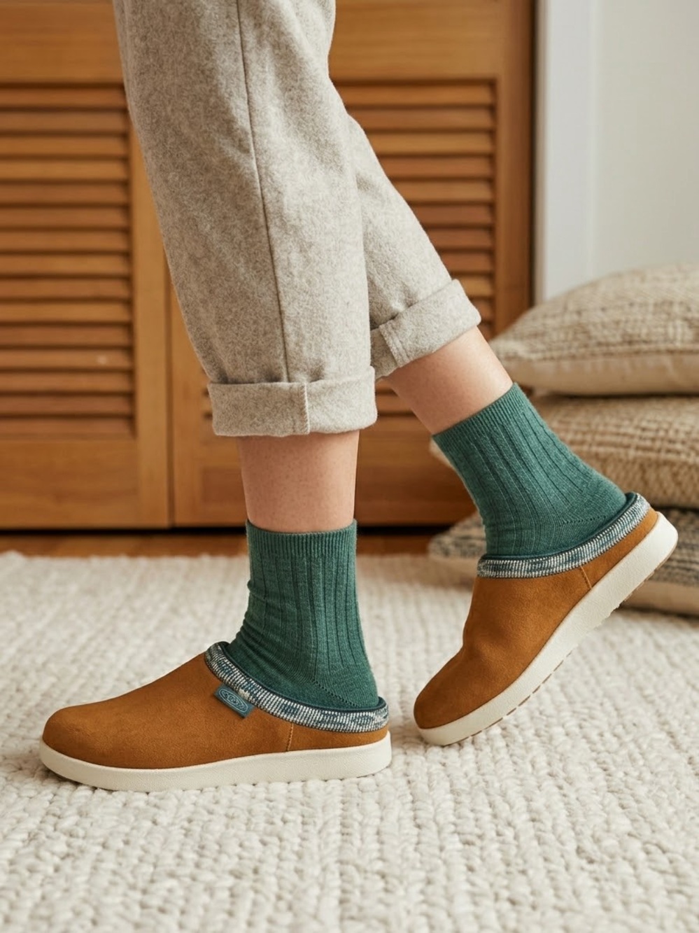 KEEN Women's Elle Suede Mule – Keen Maple Color (Size 7.5 US / 38 EU)